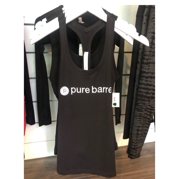 Pure Barre Black Racer Back Tank - Picture 1 of 1